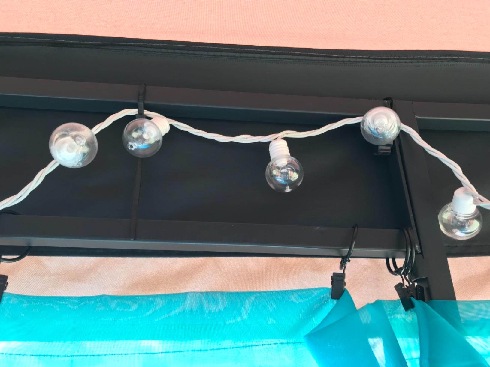 SPLF 36 Pack Metal Openable Curtain Rings with Clips, 1.22 Inch customer photo 2