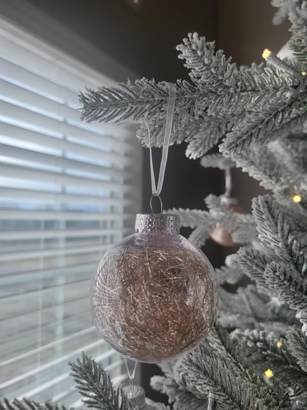 Sea Team 30-Pack Clear Christmas Ball Ornaments with Fillers, Champagne customer photo 1