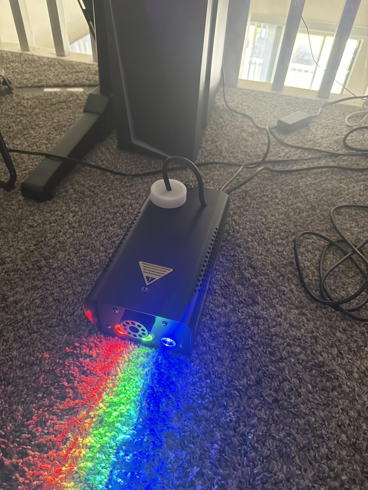 Fog Machine JDR Smoke Machine Controllable LED Light 500W and 2000CFM Fog Disinfection with Wireless and Wired Remote Control for Weddings, Halloween,Parties or Disinfection with Fuse Protection customer photo 2
