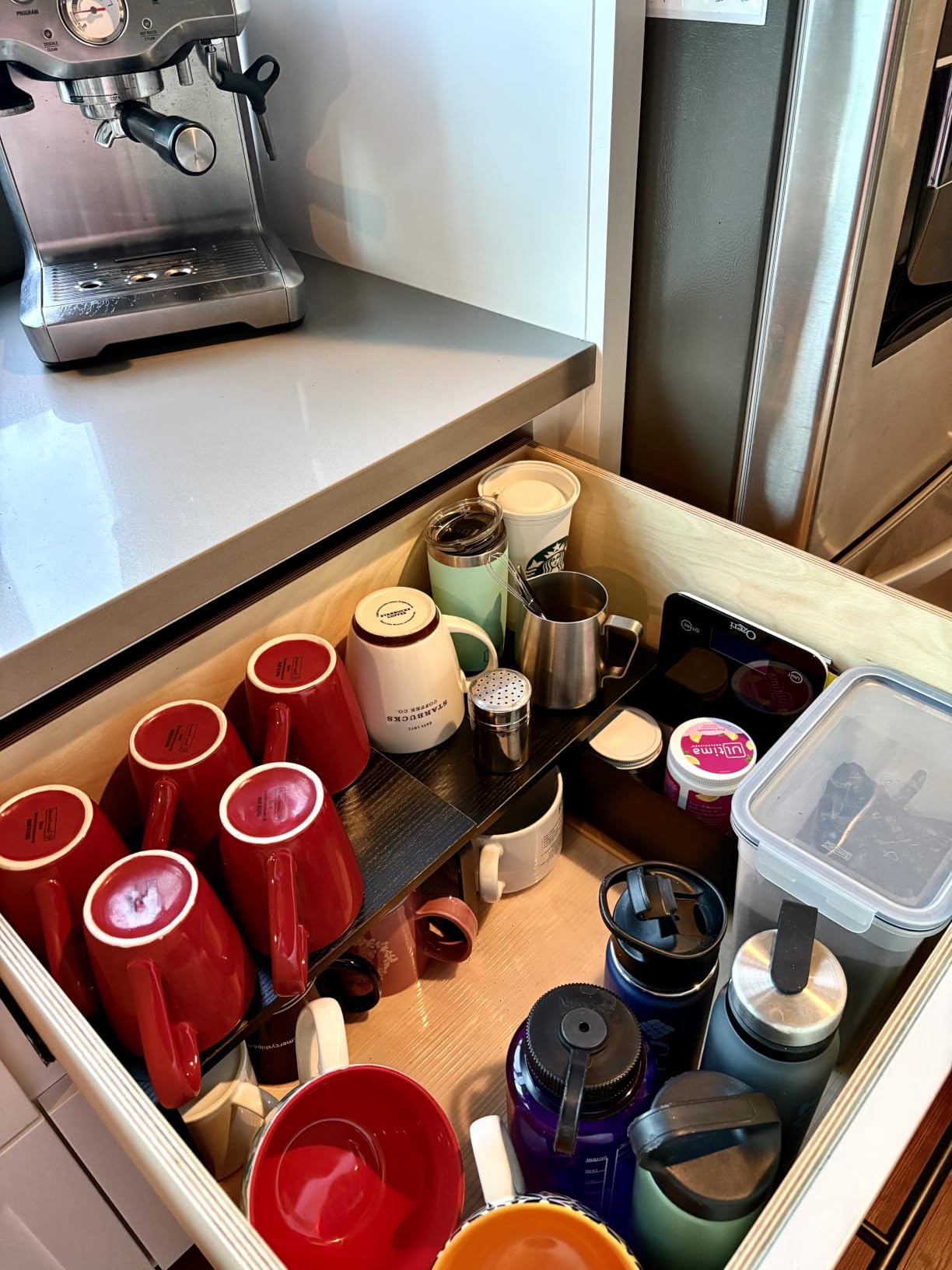 SONGMICS Cabinet Organizer Shelf, Set of 2 Spice Rack, Kitchen Storage customer photo 1