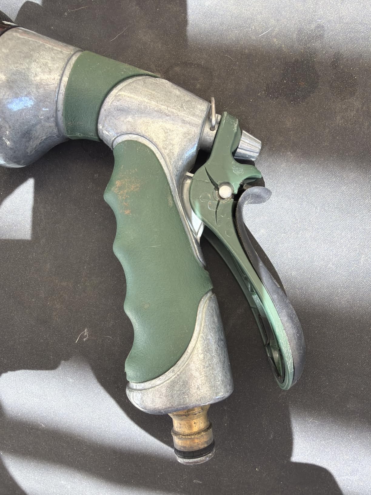 GREEN MOUNT Water Hose Nozzle Spray Nozzle, Metal Garden Hose Nozzle with Adjustable Spray Patterns, Perfect for Watering Plants, Washing Cars and Showering Dogs & Pets customer photo 1