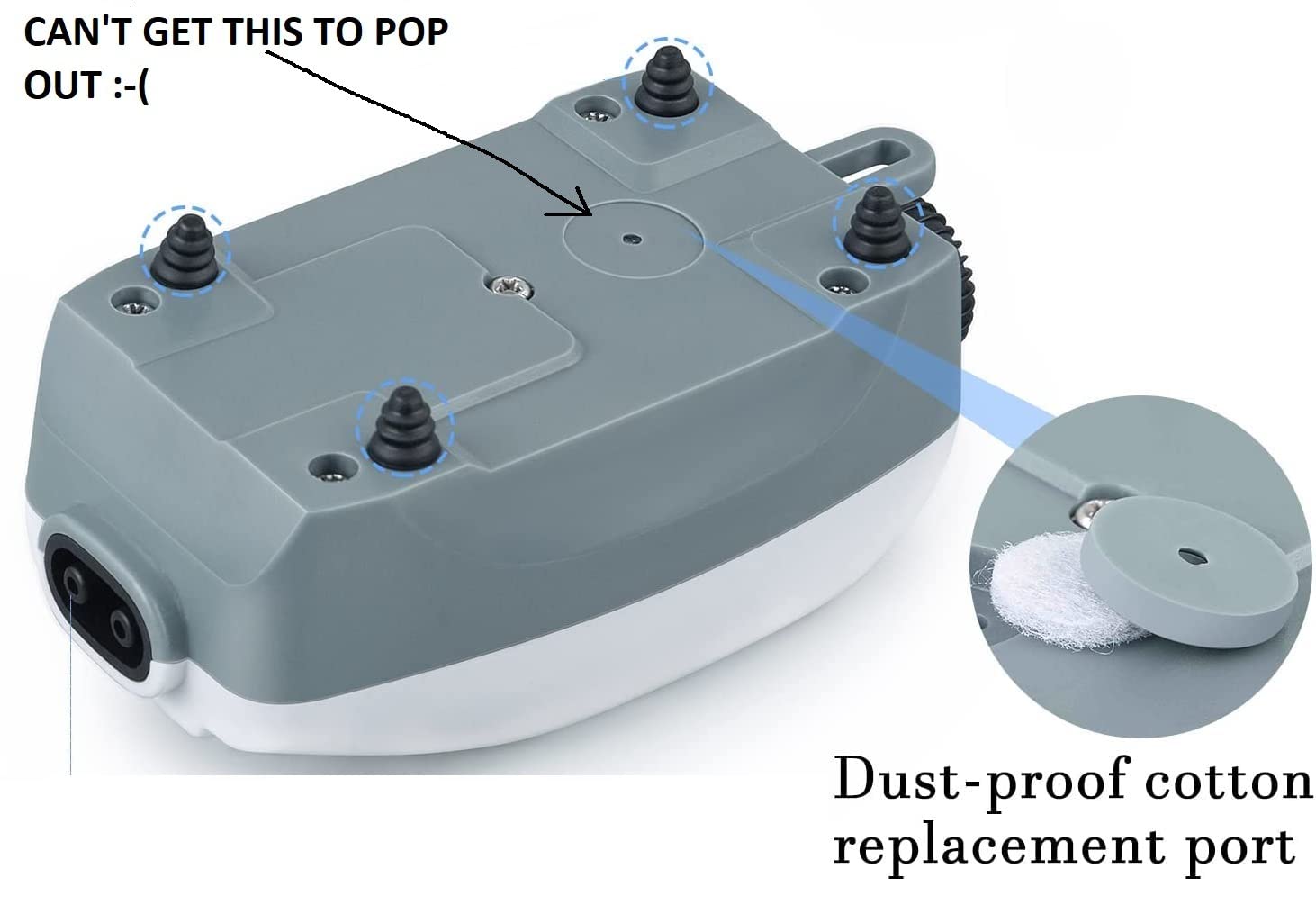 HITOP Dual Outlet Aquarium Electric Air Pump, Whisper Adjustable Fish Tank Aerator customer photo 1
