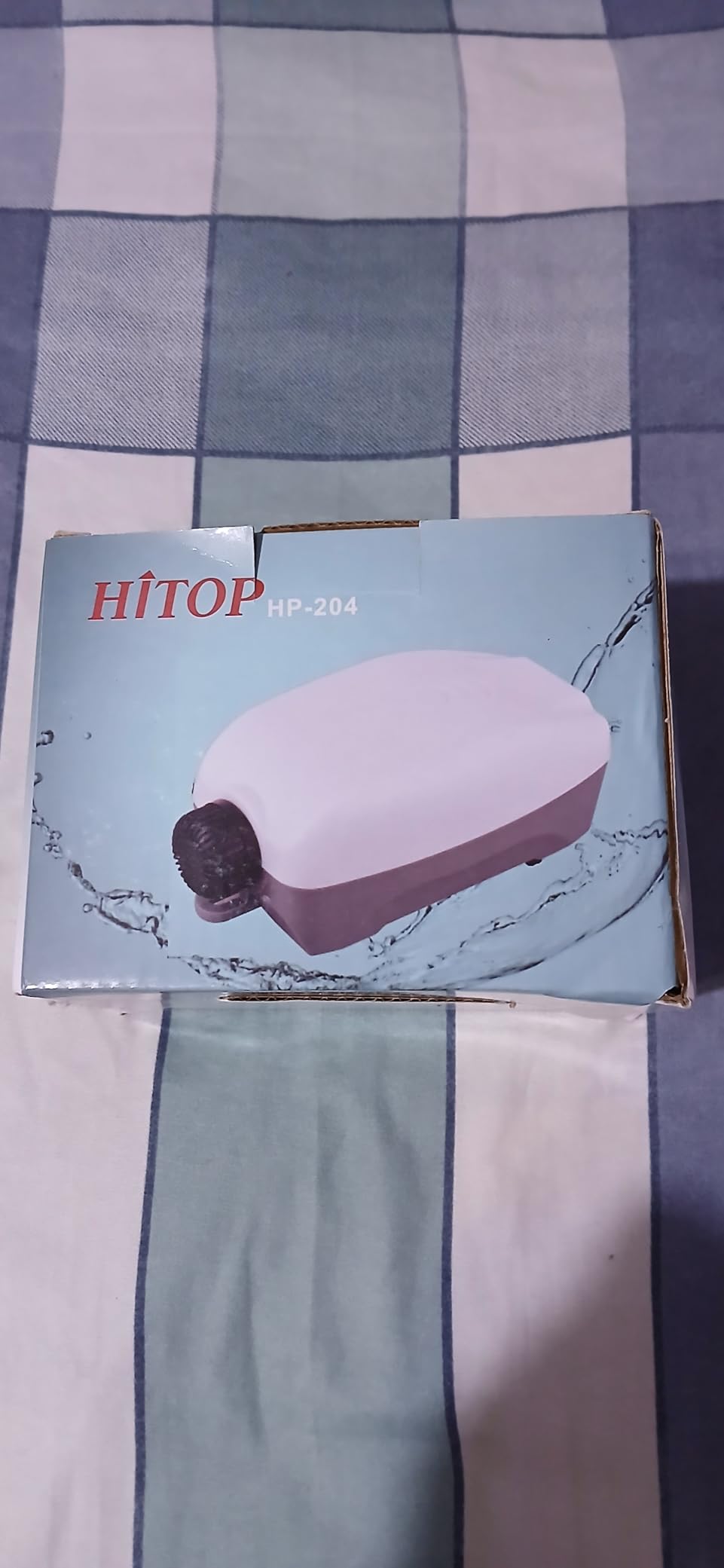 HITOP Dual Outlet Aquarium Electric Air Pump, Whisper Adjustable Fish Tank Aerator customer photo 2