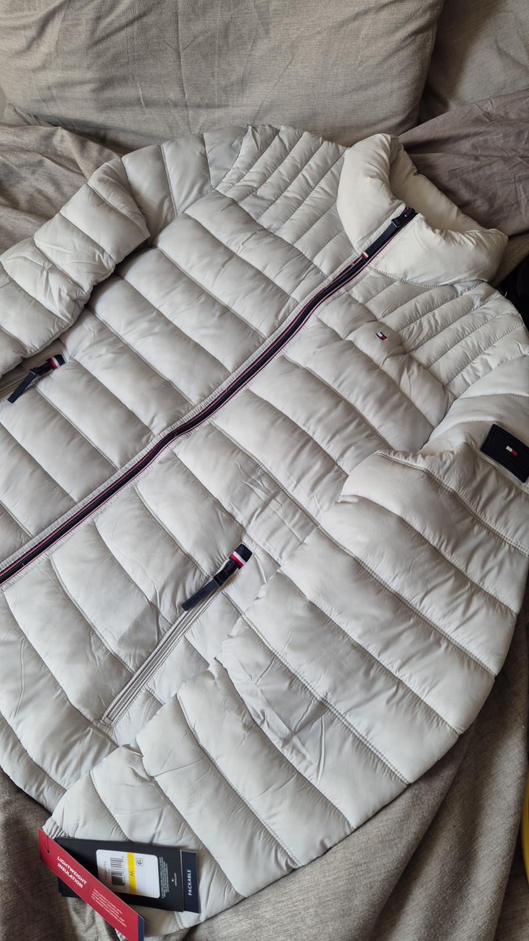 Tommy Hilfiger Mens Embroidered Logo Puffer Jacket customer photo 2