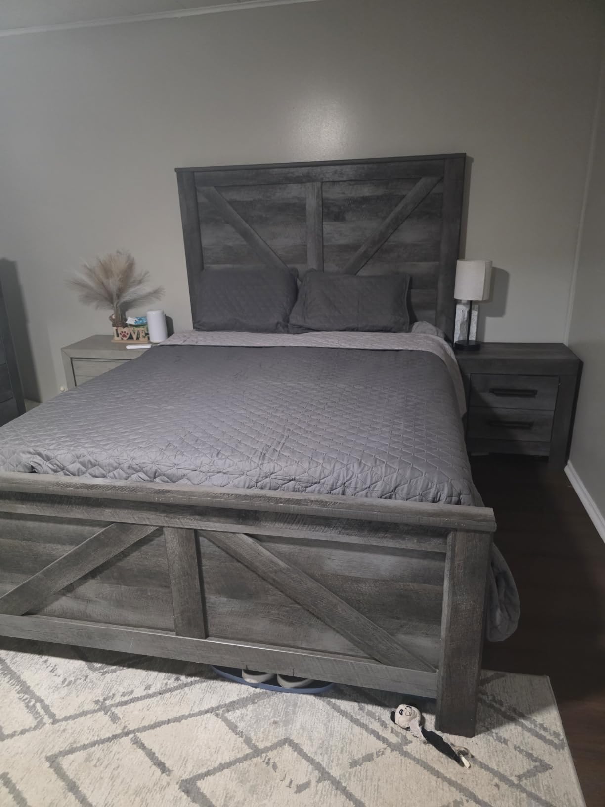 Exclusivo Mezcla Reversible Full Queen Quilt Bedding Set, Grey | Lightweight Bedspreads with 2 Pillow Shams, Soft Microfiber, All Season Bed Coverlets for Bedroom Guest Room, 90x96 Inch customer photo 2