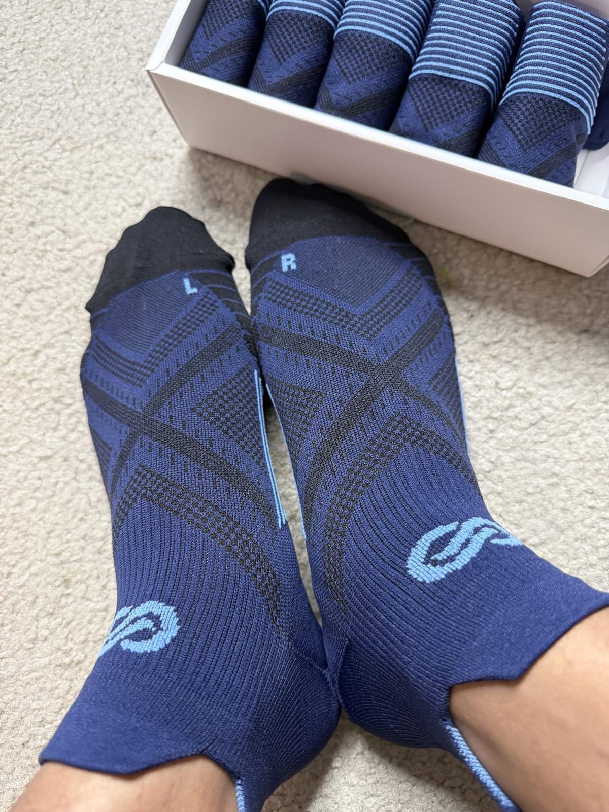 Compression Socks for Men Women Ankle Running Socks for Plantar Fasciitis customer photo 2