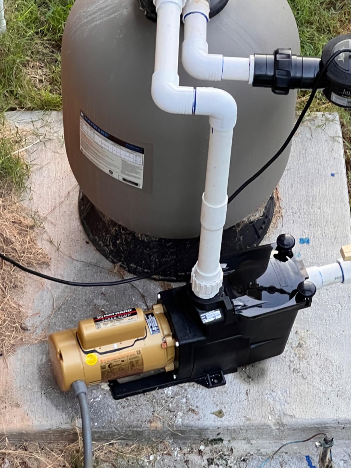 Hayward Super Pump InGround Pool Pump - 1 HP, Quieter Operation & Efficient | W3SP2607X10 Super Pumps for In Ground Pools have Heavy Duty, High-Performance Motors customer photo 1