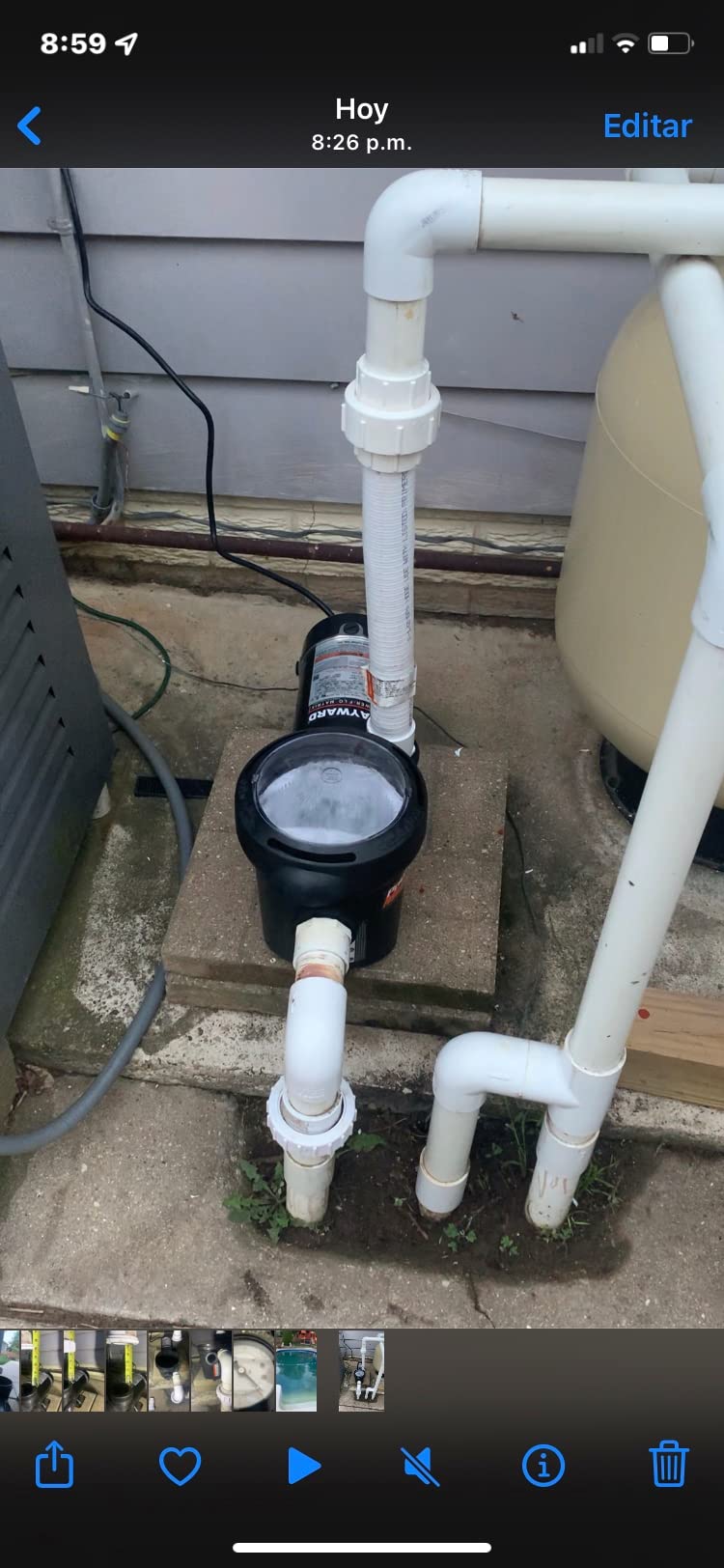 Hayward PowerFlo Matrix Above Ground Swimming Pool Pump, 1.1 HP customer photo 2