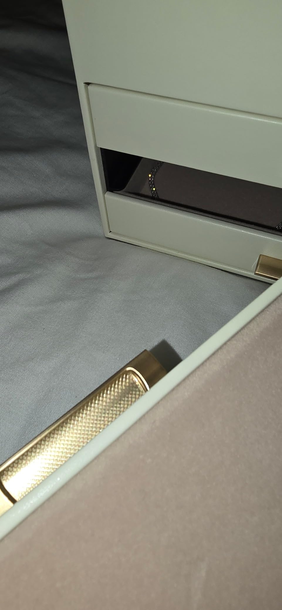 SONGMICS Jewelry Box Organizer, 3-Layer Storage with 2 Drawers, Glass Lid customer photo 2
