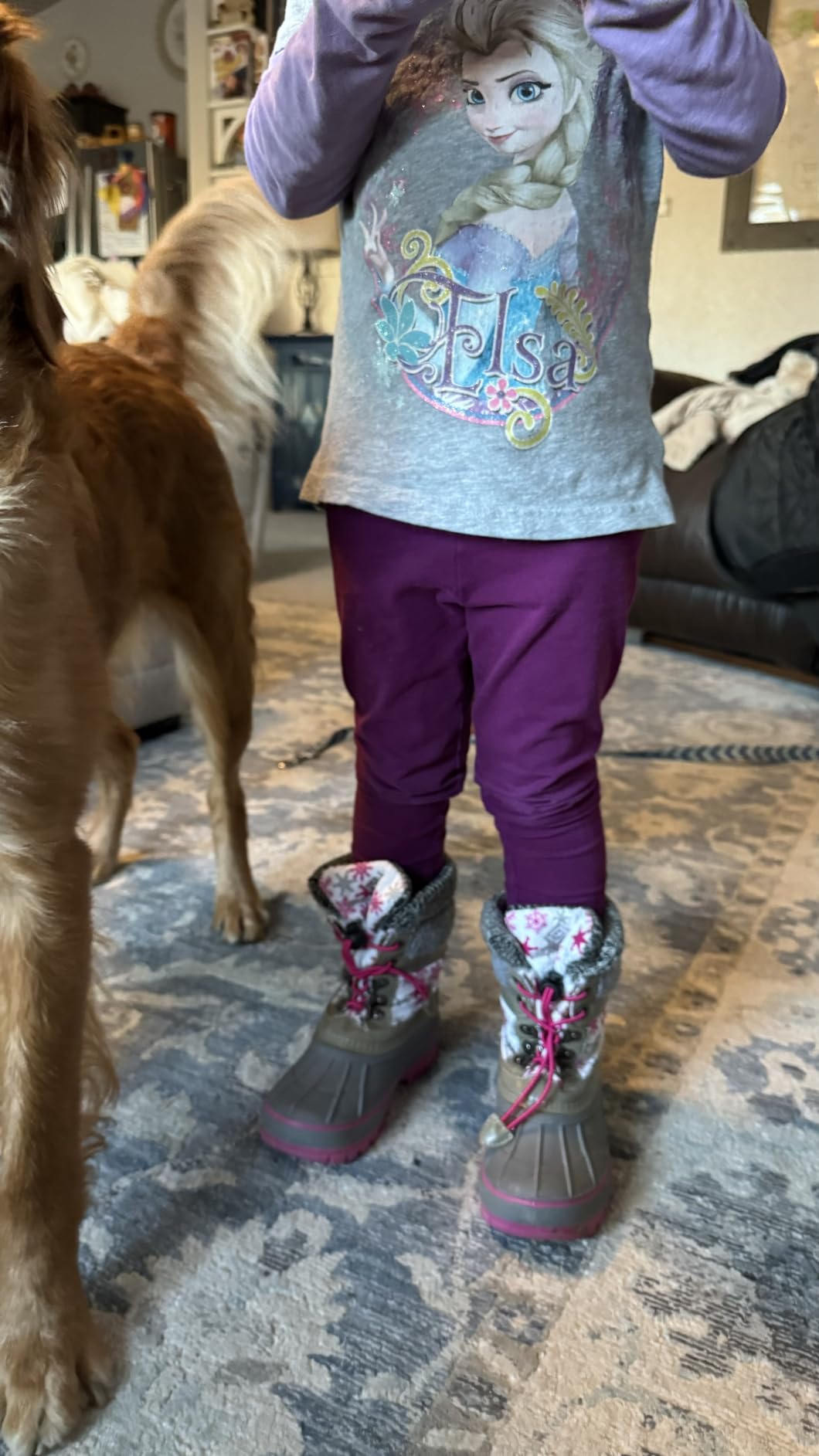 DREAM PAIRS Unisex Snow Waterproof Winter Boots customer photo 2