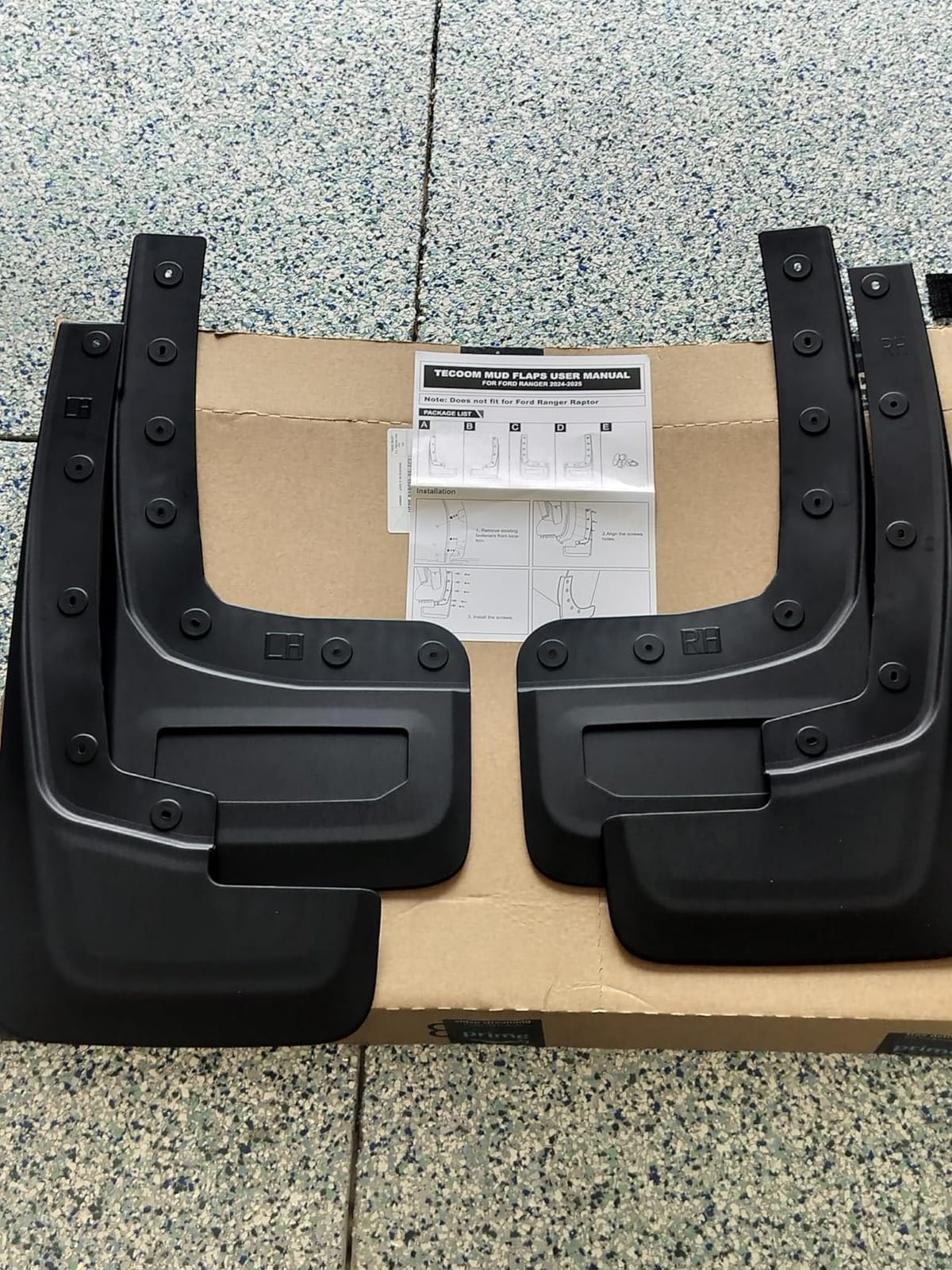 Tecoom Mud Flaps for Chevy Colorado GMC Canyon Without Flares 2015-2022 | Not fits ZR2, No Drill Mud Splash Guards, Front and Rear, Black, Set of 4 customer photo 2
