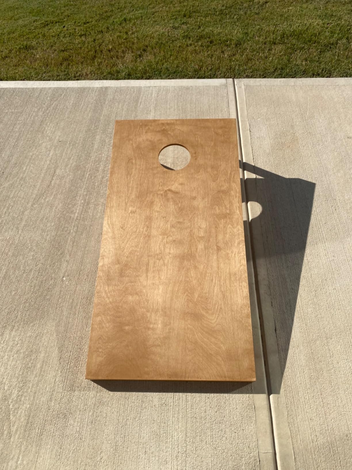 GoSports 4 ft x 2 ft Regulation Size Wooden Cornhole Boards Set with Light Brown Finish - Includes Carrying Case customer photo 1
