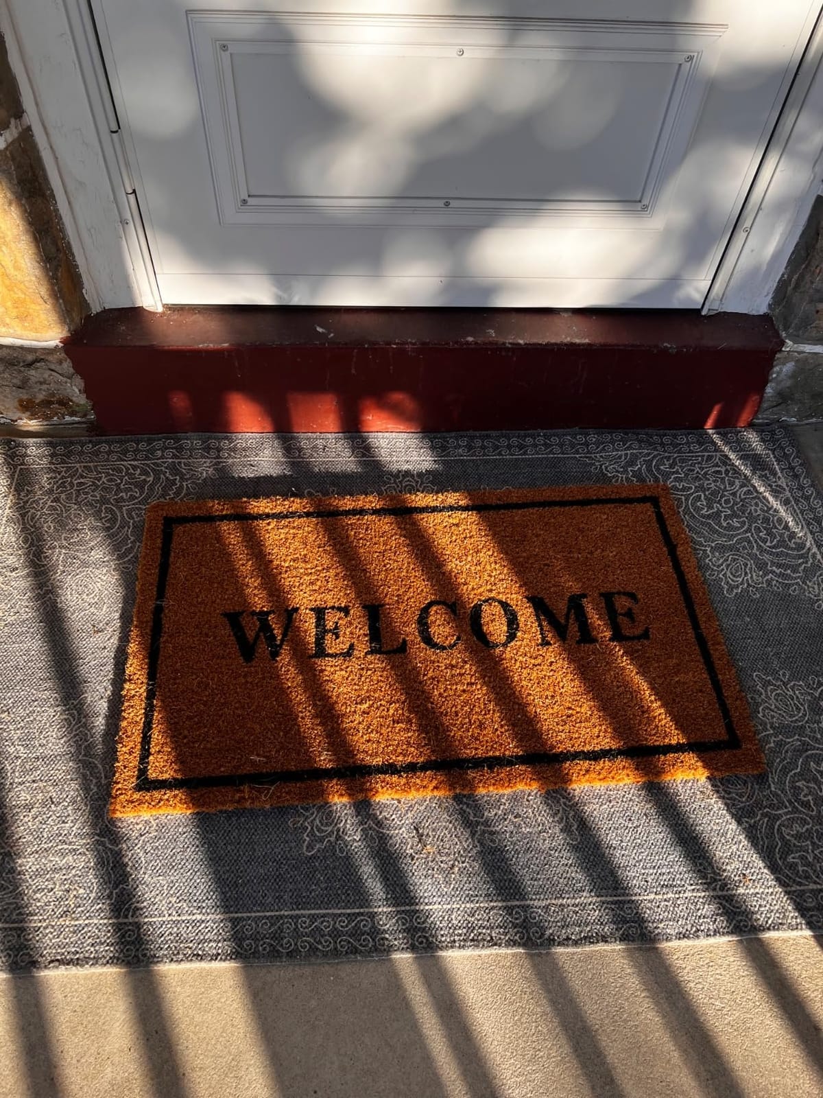 PLUS Haven 17.5x30 Home Door Mat with Heavy-Duty Backing - Coco Coir Doormat for Outdoor or Indoor Uses - Non-Slip Welcome Mats for Entryway or Porch - Easy to Clean Front Door Mat - Natural Brown customer photo 1