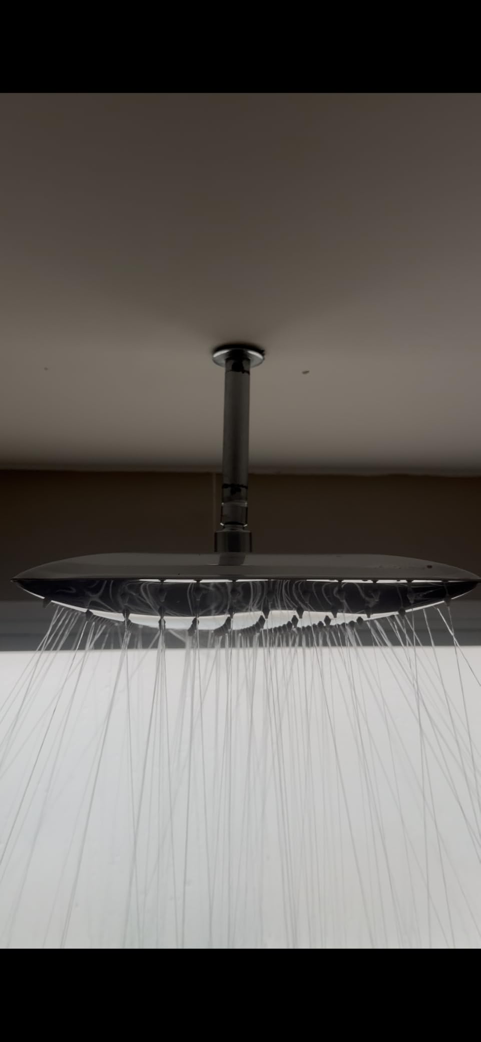 NearMoon Rain Shower Head, High Flow Stainless Steel Square Rainfall Shower, Waterfall Bath Shower Body Covering, Ceiling or Wall Mount (12 Inch, Matte Black) customer photo 1