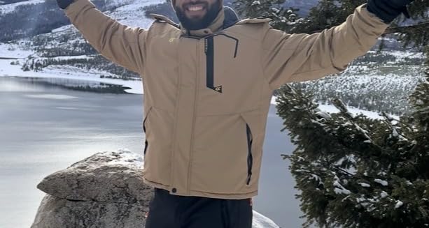 QPNGRP Mens Waterproof Ski Snowboard Jacket Winter Windproof Snow Coat customer photo 2