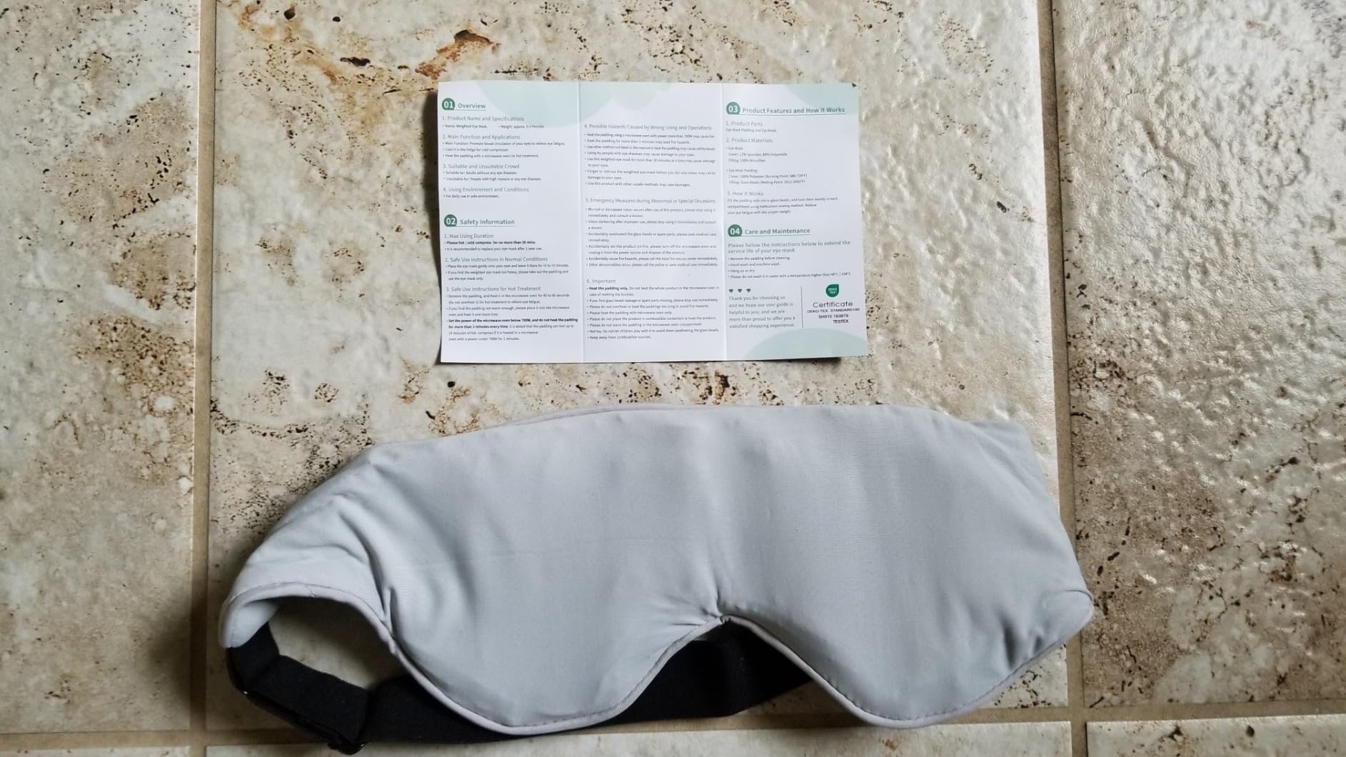 Sivio Weighted Eye Mask for Sleeping, Blackout Sleep Mask for Women & Men customer photo 2