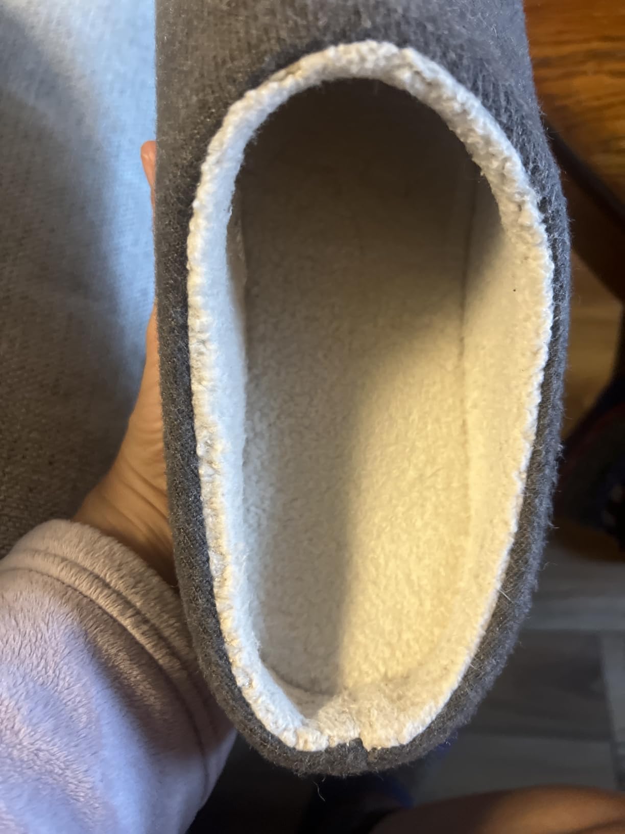 RockDove Men's Sherpa Lined Memory Foam Clog Slipper customer photo 2