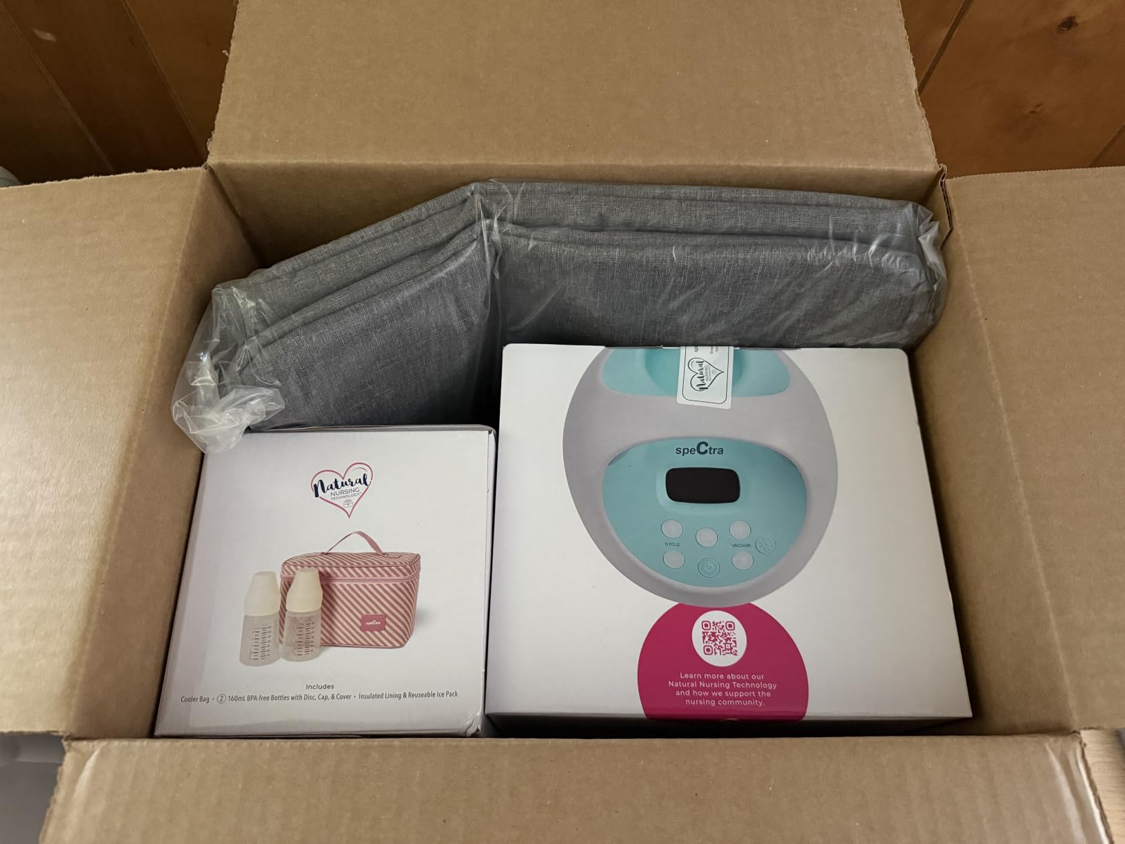 Spectra Baby S1 Plus Electric Breast Milk Pump with Tote, Bottles & Cooler | Portable Rechargeable Electric Breast Pump Bundle with Tote Bag, Breast Milk Bottles & Cooler for Baby Feeding customer photo 1