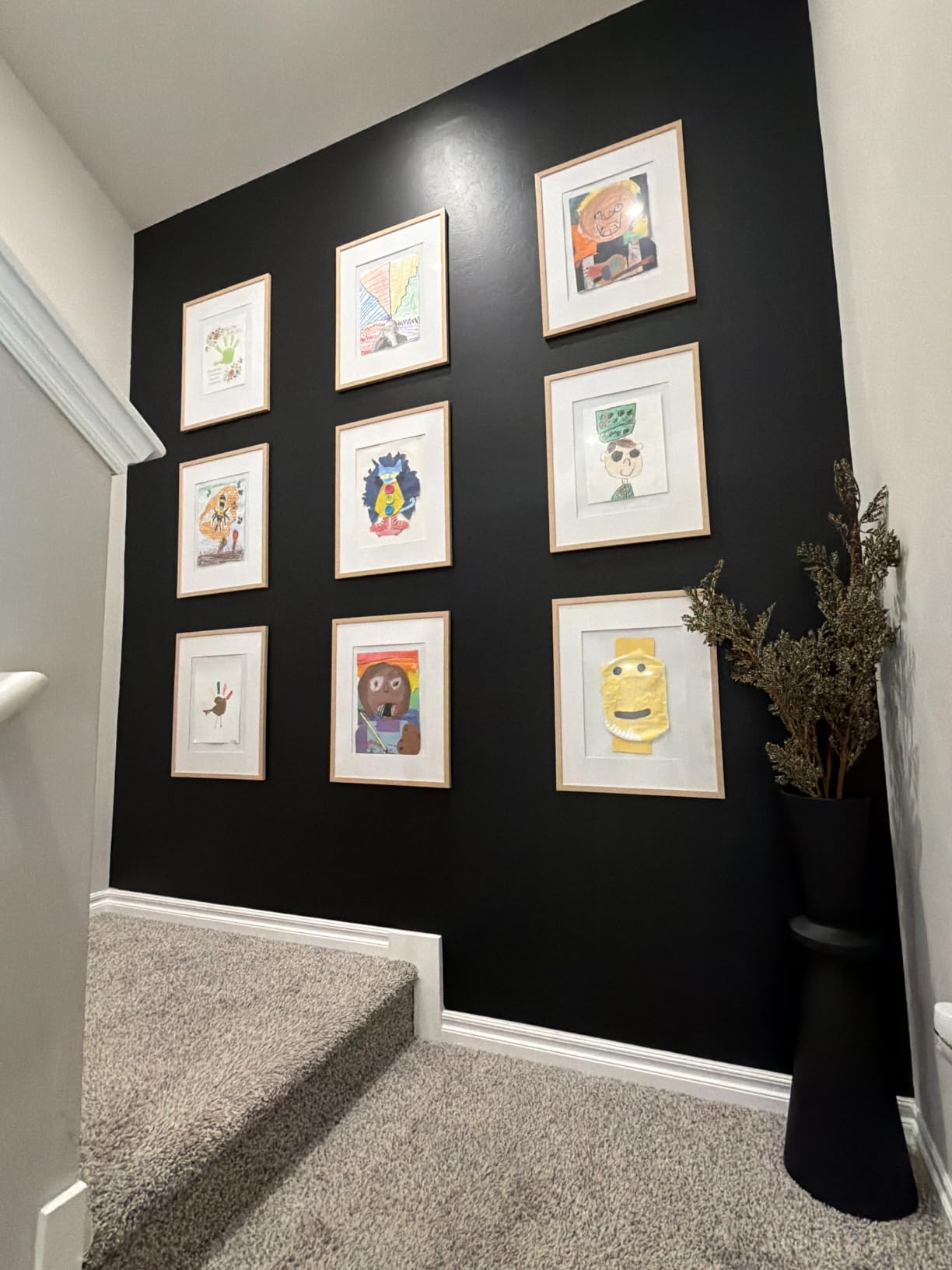 upsimples 11x14 Picture Frame, Gallery Wall Frames Set of 5, Black customer photo 2