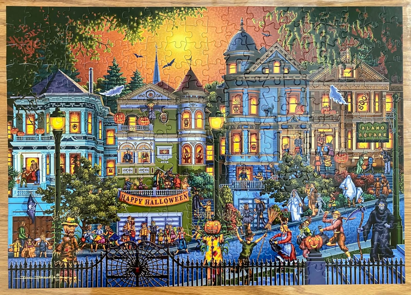 Buffalo Games Charles Wysocki 1000 Piece Puzzles, Trick or Treat Hotel customer photo 1