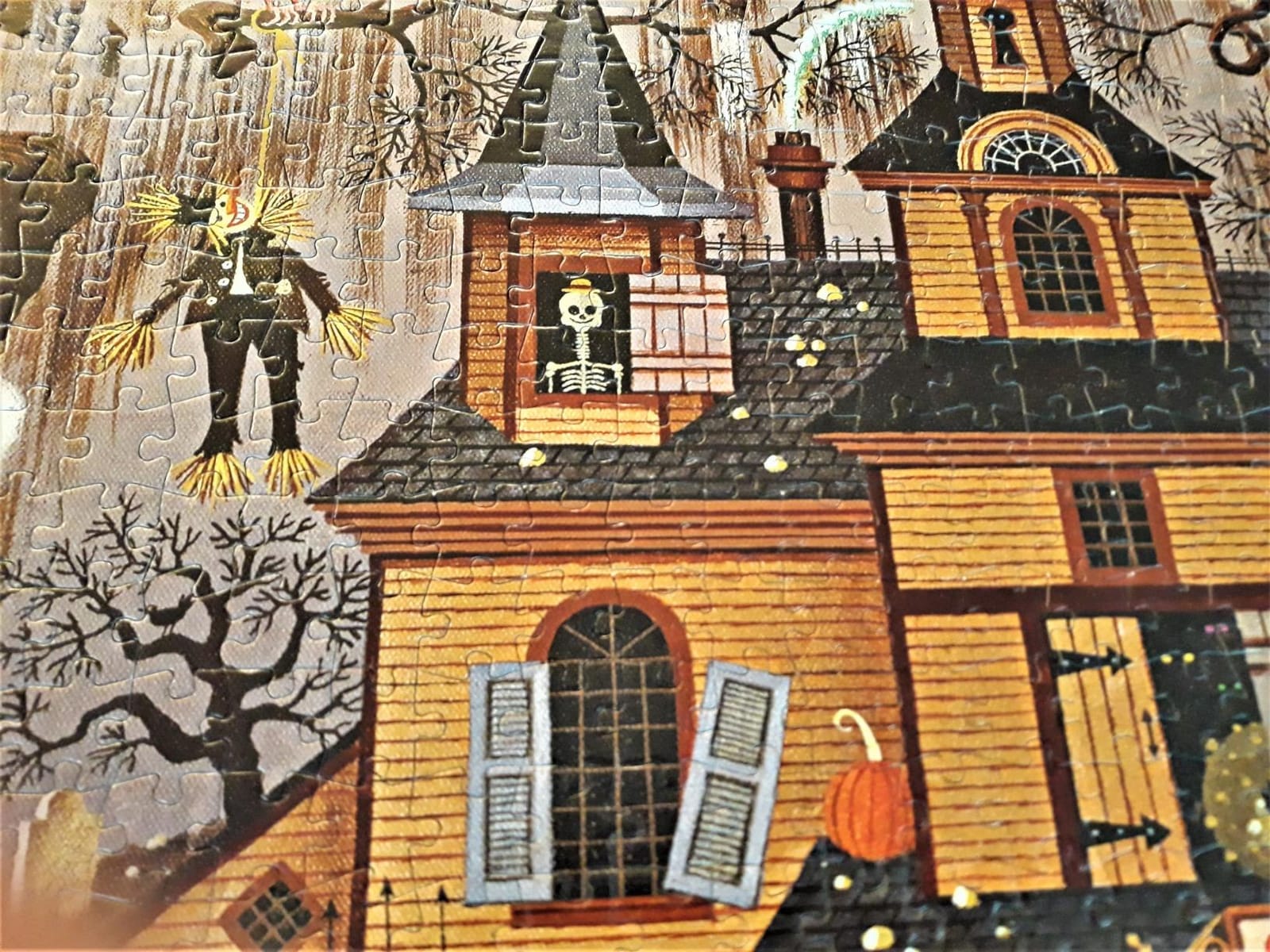 Buffalo Games Charles Wysocki 1000 Piece Puzzles, Trick or Treat Hotel customer photo 2