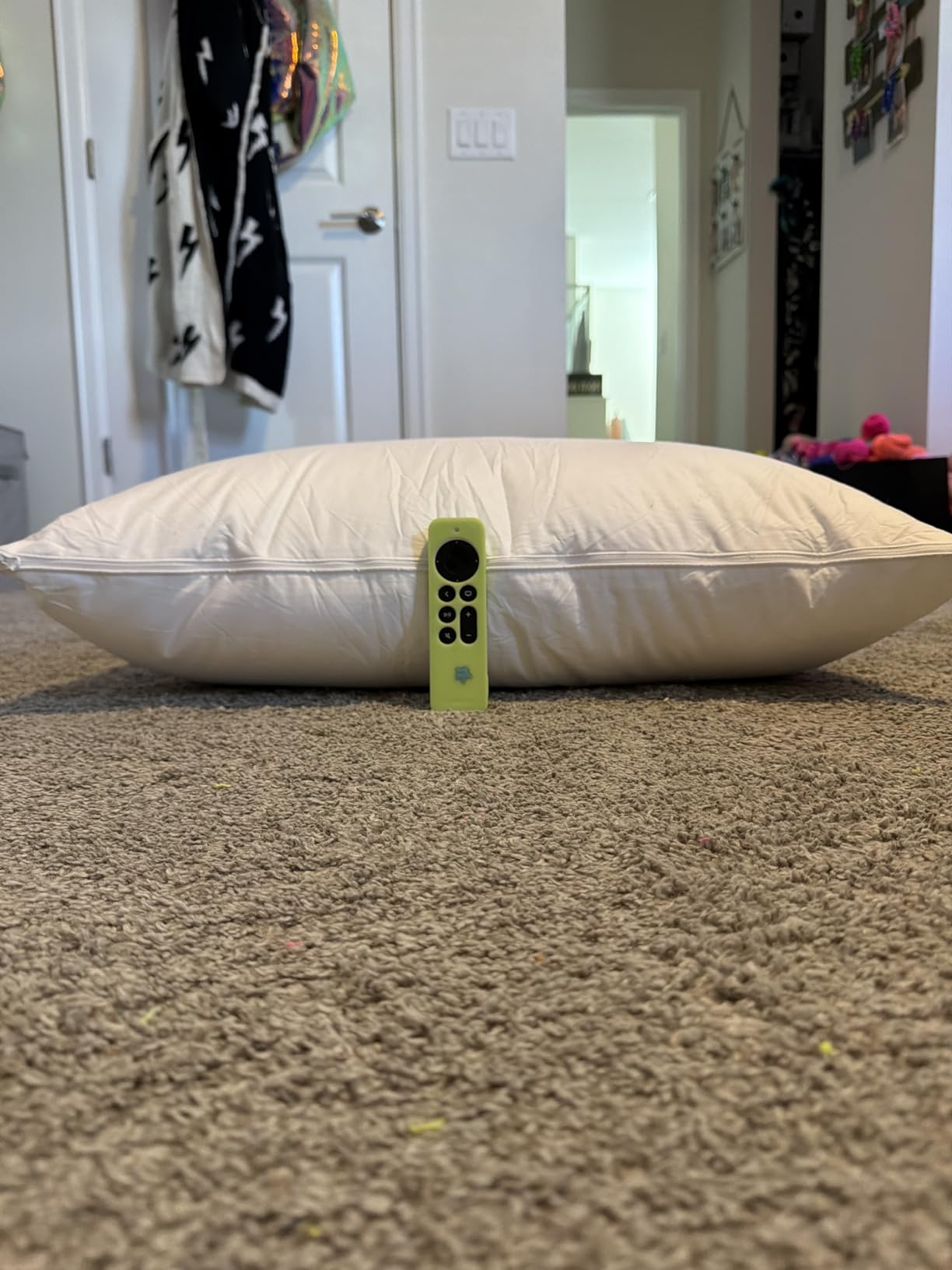 Three Geese Adjustable Layer Goose Feather Pillow, Assembled Bed Pillow, Soft Cotton Cover, Good for Side and Back Stomach Sleeper, Standard/Queen Size, Packaging Include 1 Pillow customer photo 1