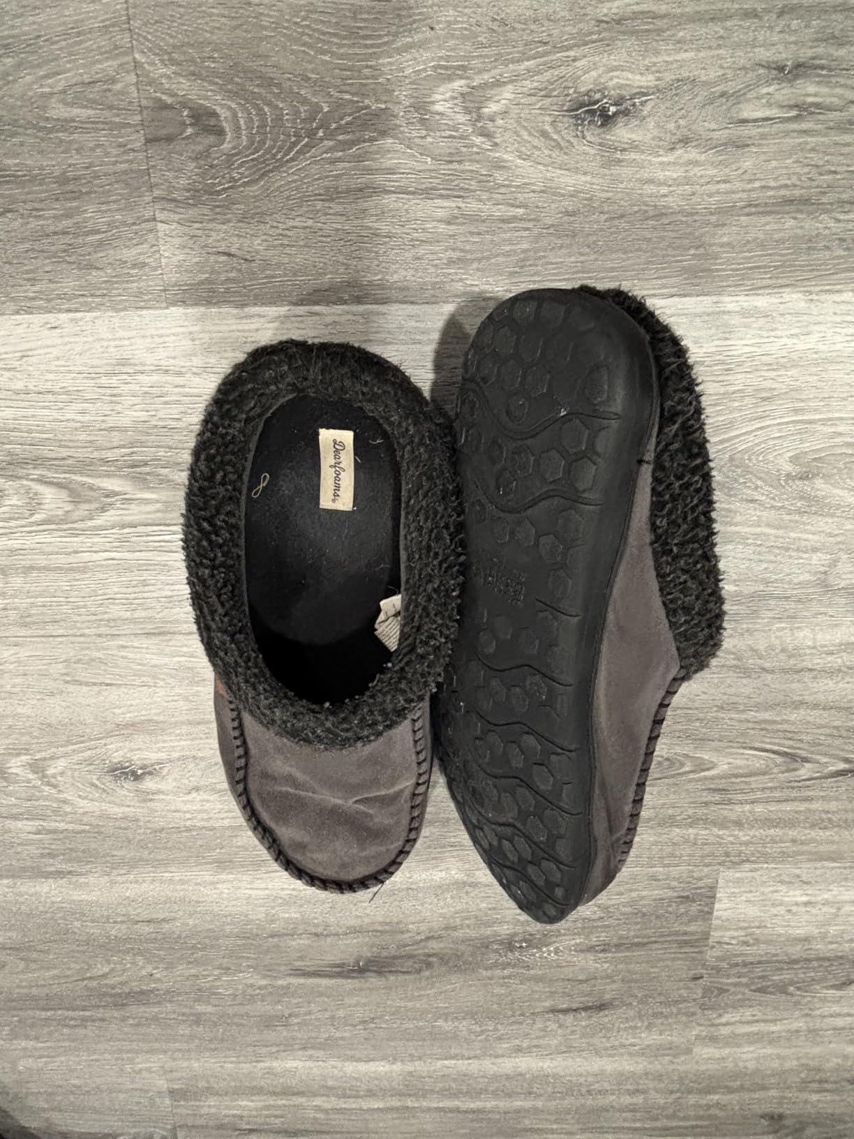 Dearfoams Men’s Brendan Indoor/Outdoor Breathable Memory Foam Clog House Shoe with Wide Widths Slipper customer photo 1