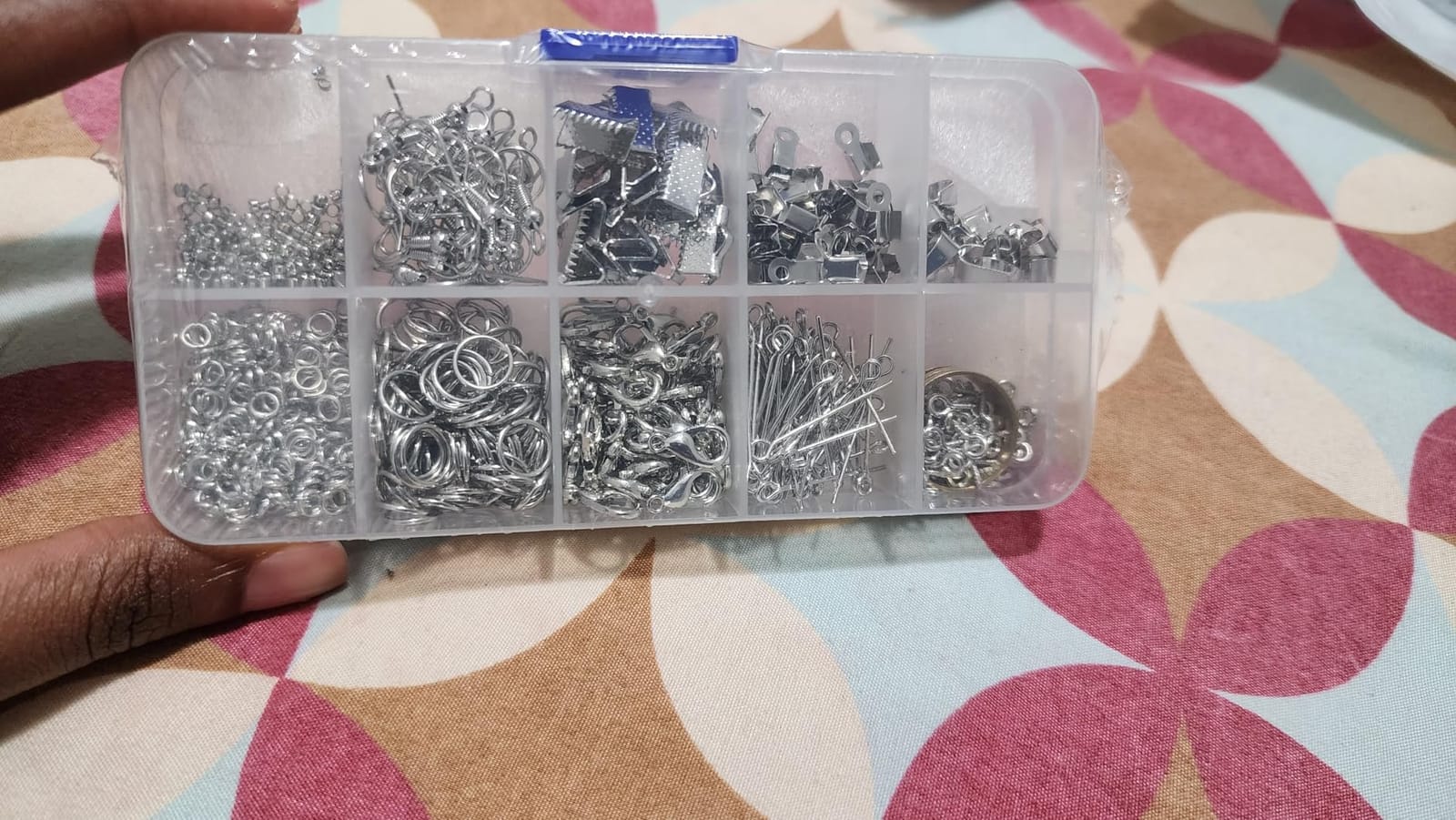 EuTengHao Jewelry Making Kit with Pliers, Wires, Jump Rings, Clasps, Cord and More for Jewelry DIY Crafts - Silver customer photo 2