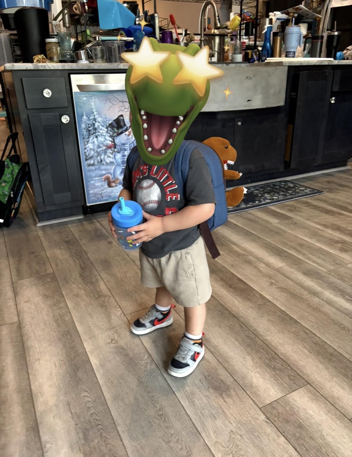 Naturally KIDS Toddler Backpack w. Plush Dinosaur Toy, Kids Gift 2 3 4 5 customer photo 2