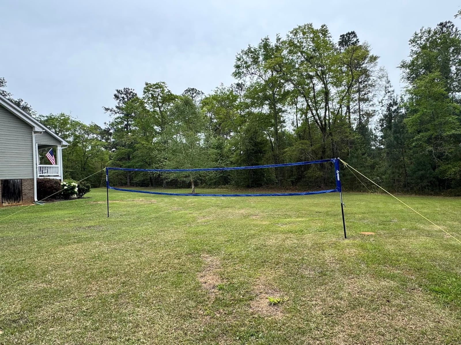 Professional Heavy Duty Volleyball Net Set for Backyard Outdoor | Steel Anti-Sag Winch, Rust-Resistant Aluminum Poles, 32FT Reinforced Net, 3 Official Height Adjustable, Portable Carry Bag customer photo 2