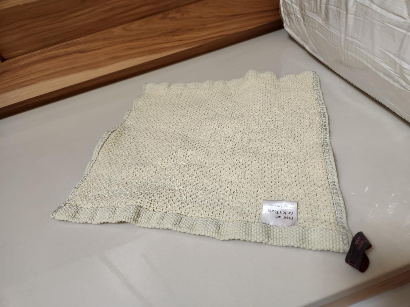 Homaxy 100% Cotton Waffle Weave Kitchen Dish Cloths 6-Pack, Dark Grey customer photo 2