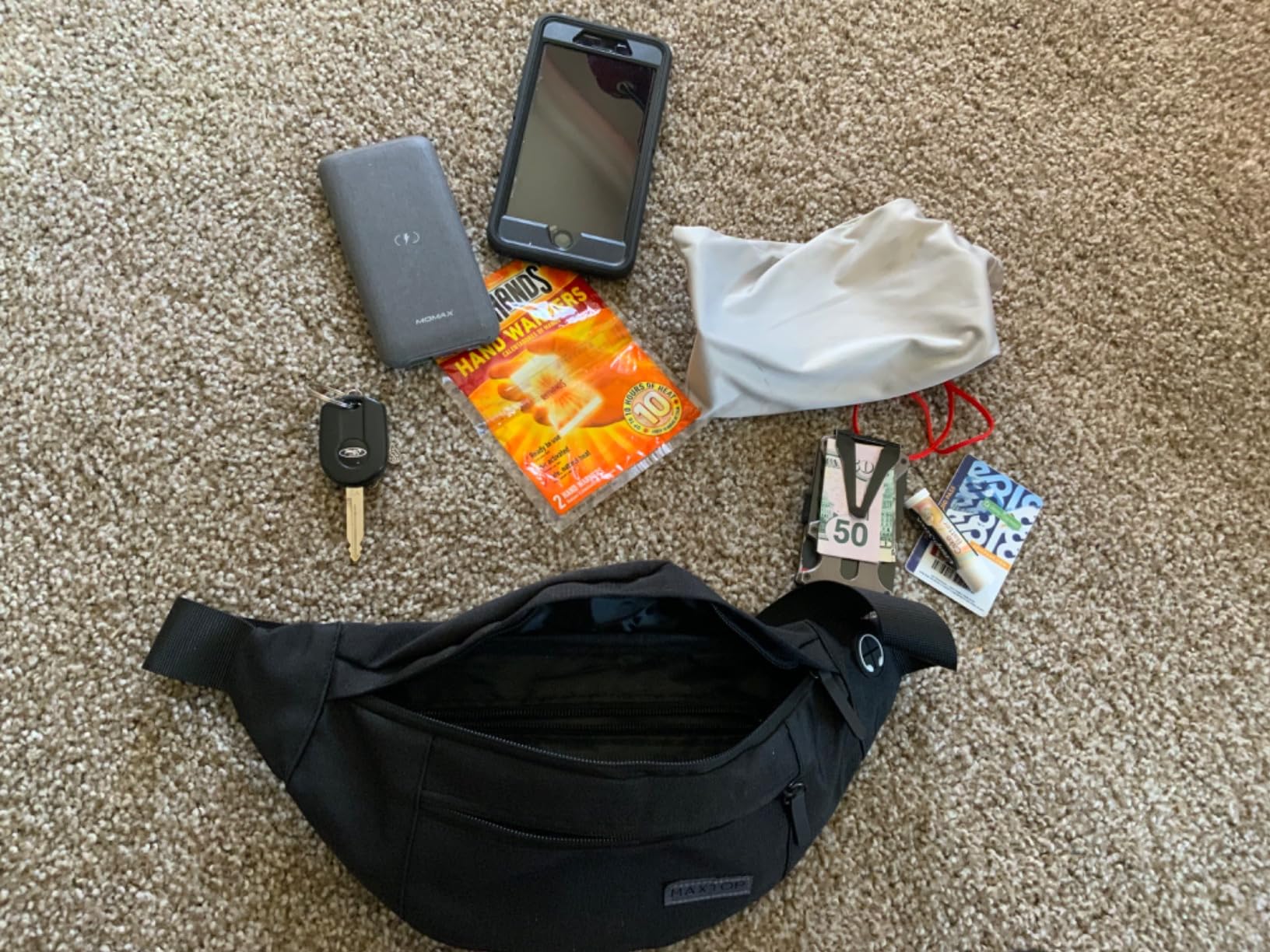 Large Crossbody Fanny Pack for Women Men Shoulder Sling Bag Fit All Phones | 4-Zipper Pockets,Key Chain,Hands-Free,Ideal for Sports Festival Workout Traveling Running Casual customer photo 1