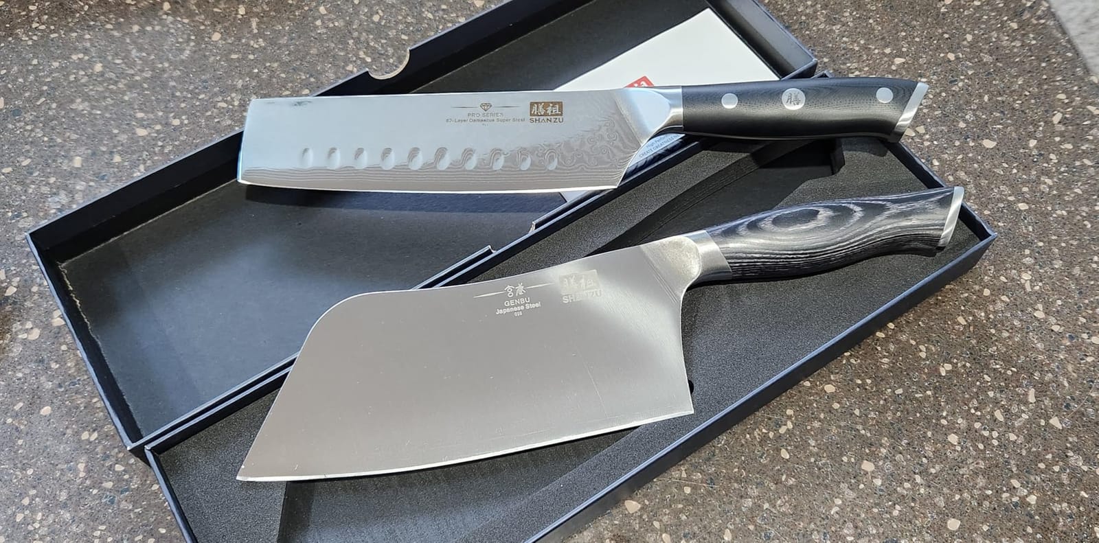 SHAN ZU Damascus Nakiri Knife, 7 In Professional Extra Sharp Kitchen Knife customer photo 2