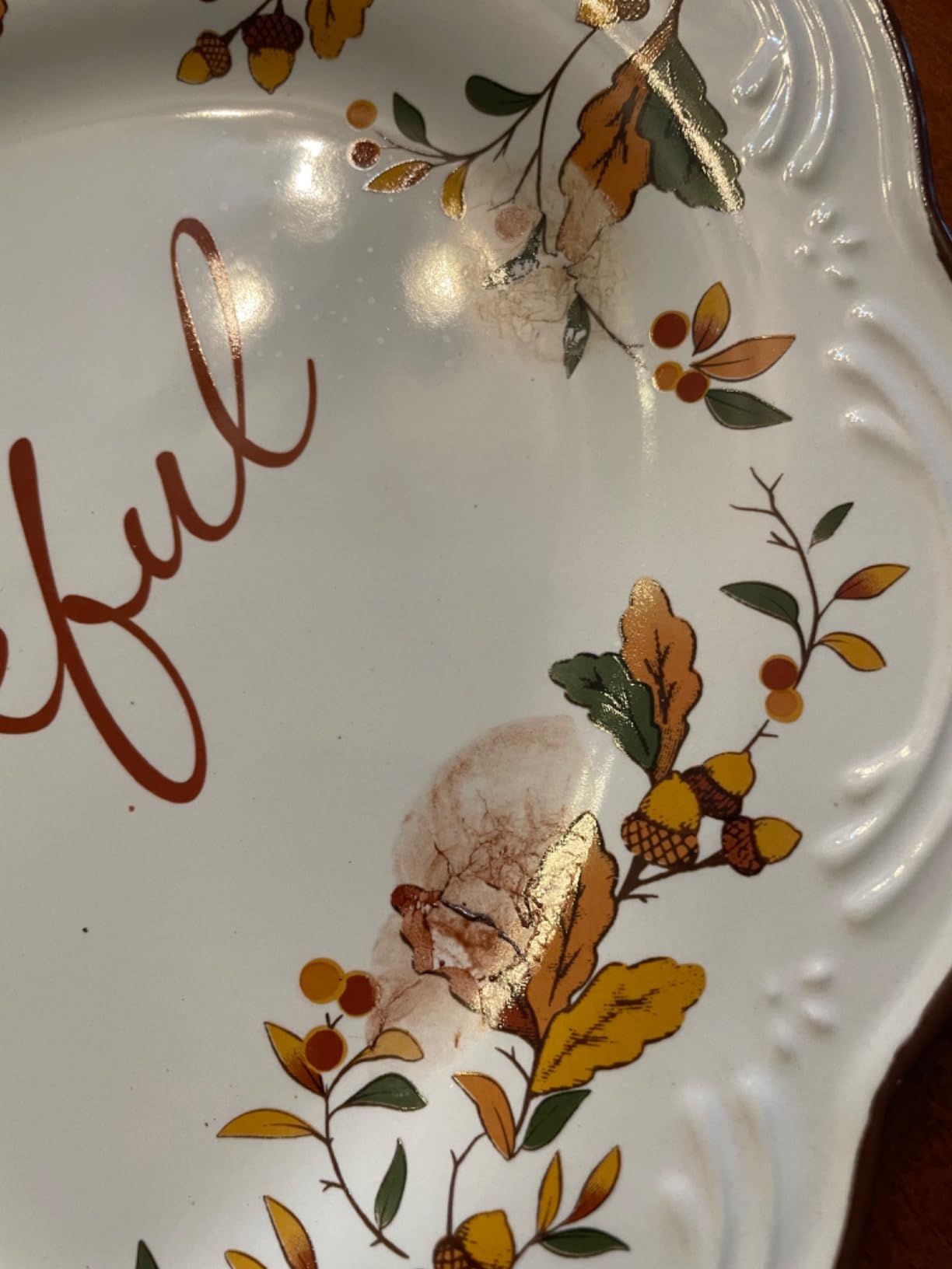 Pfaltzgraff Autumn Berry Small Oval Platter, 10.5 inches, Cream customer photo 2