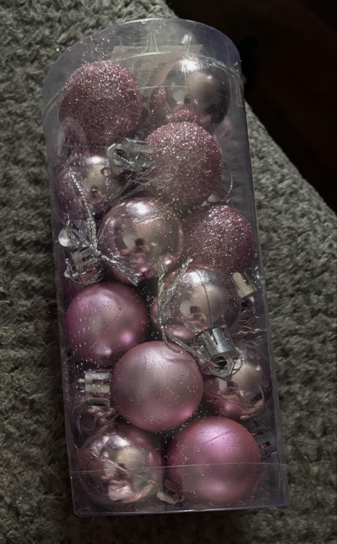 Emopeak 24 Count Red Christmas Balls Ornaments 2.5 Inch customer photo 1