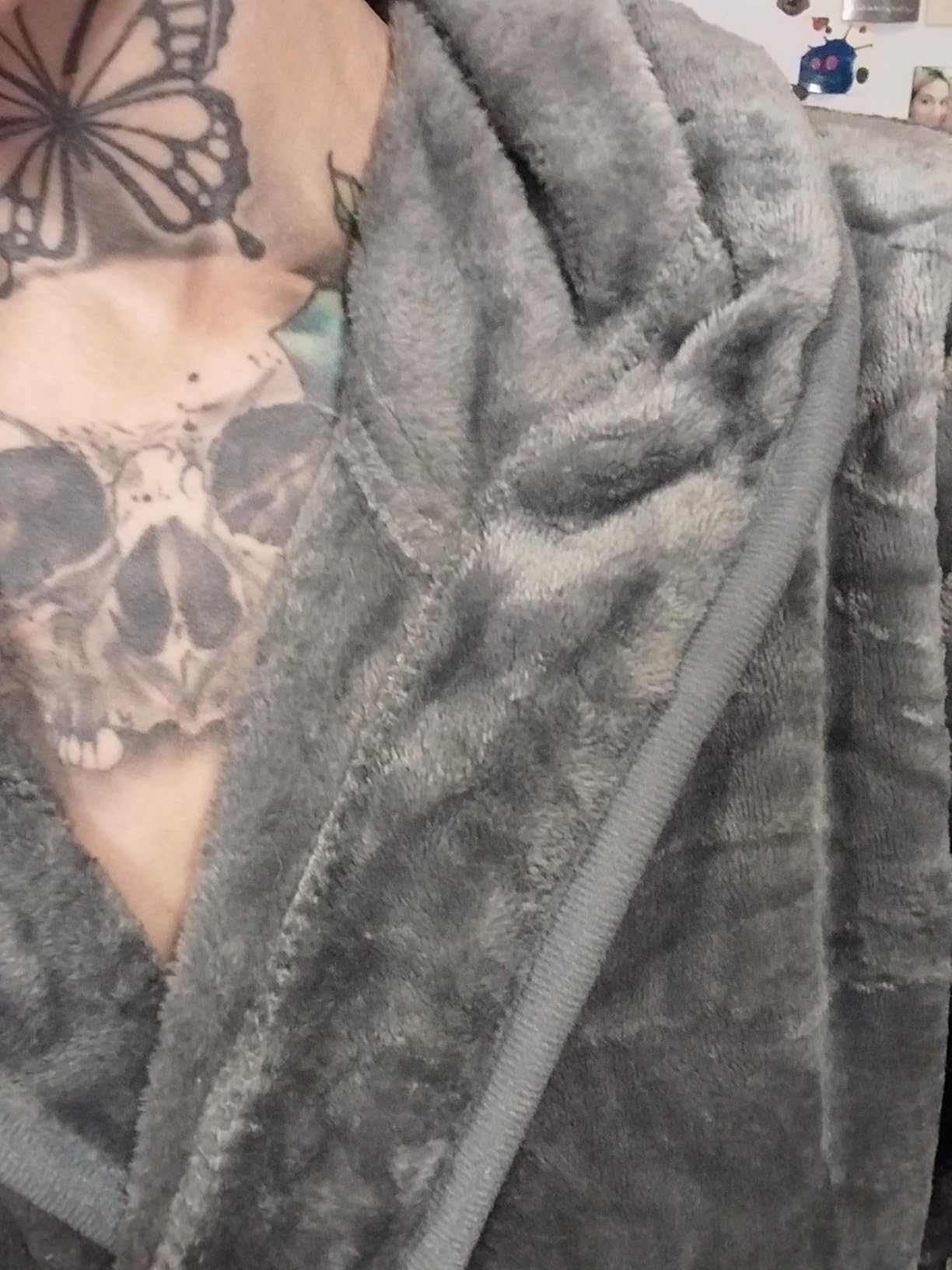 Premium Ultra Soft Robes for Women with Hood Plush Fleece Long Bathrobe customer photo 2