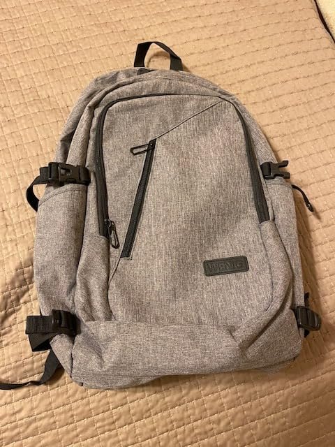 WENIG Anti-Theft Travel Laptop Backpack with USB Charging Port Lock,Water Resistant Slim Work Computer Bag for Men College Bookbags Fits 15.6 Inch Laptop customer photo 2