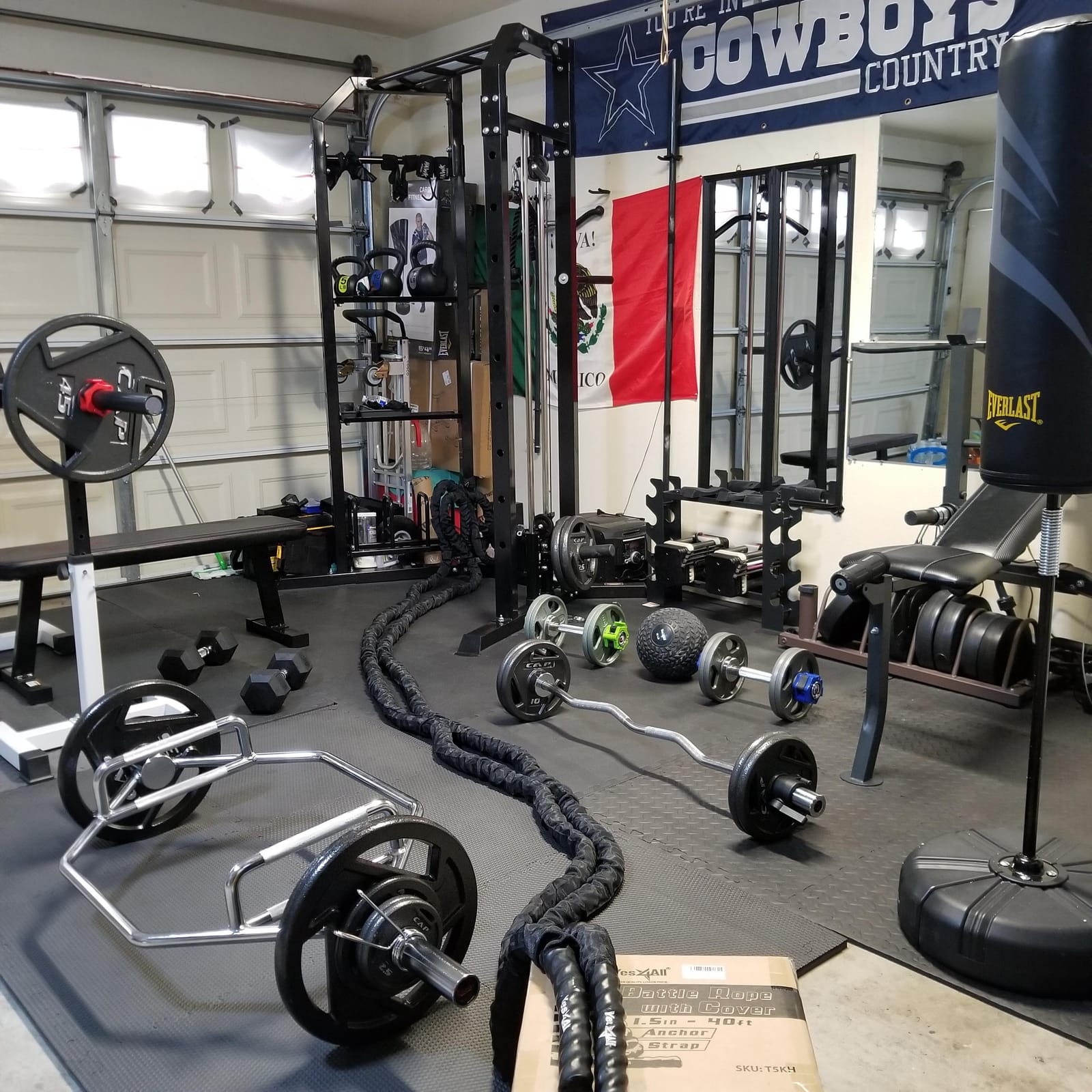 Yes4All Battle Ropes, Workout Rope with Cover, Steel Anchor & Strap Included, Heavy Ropes for Exercise Training - 1.5/2 Inch Diameter, 30, 40, 50 Ft Length customer photo 1