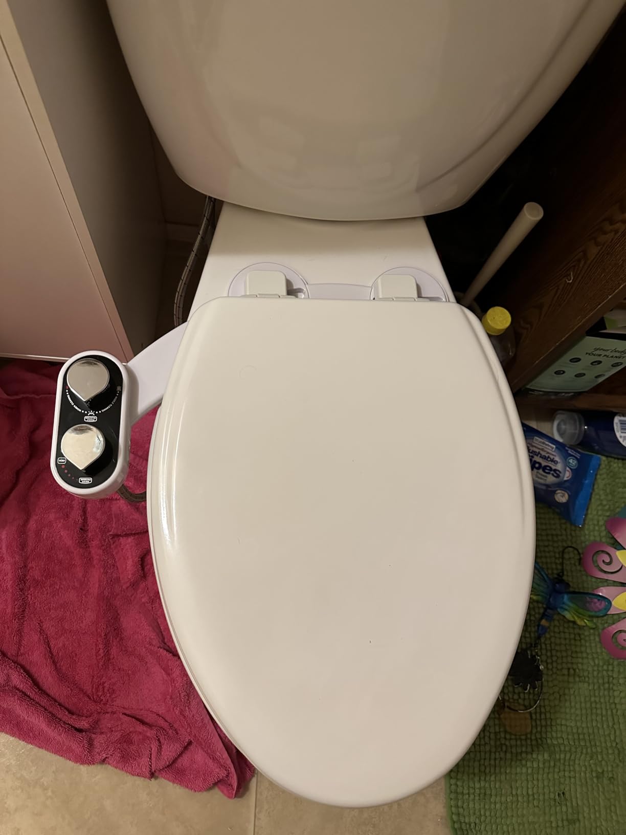 CLEAR REAR Bidet Attachment for Toilet Seat - Non-Electric with Self Cleaning Dual Nozzles, Leak Proof Connectors, Adjustable Water Spray, Rear & Feminine Wash - Hygienic Bathroom Upgrades customer photo 1