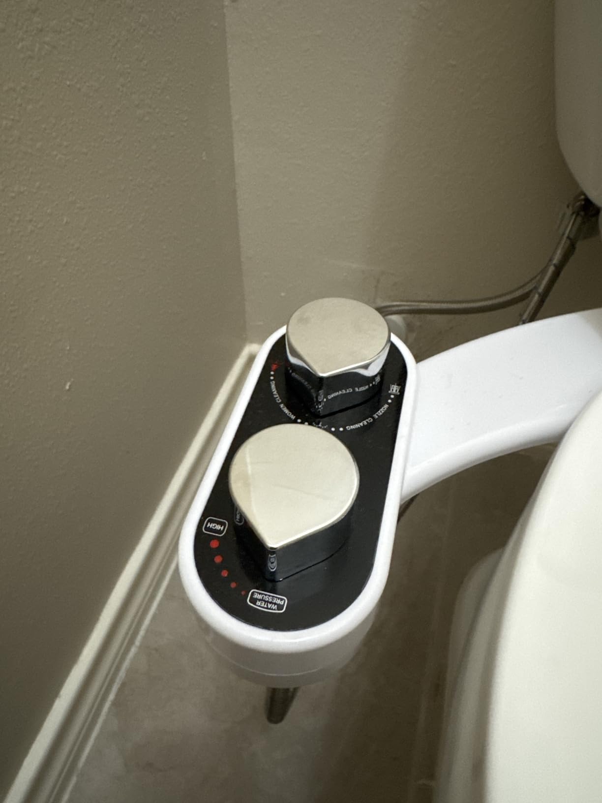 CLEAR REAR Bidet Attachment for Toilet Seat - Non-Electric with Self Cleaning Dual Nozzles, Leak Proof Connectors, Adjustable Water Spray, Rear & Feminine Wash - Hygienic Bathroom Upgrades customer photo 2