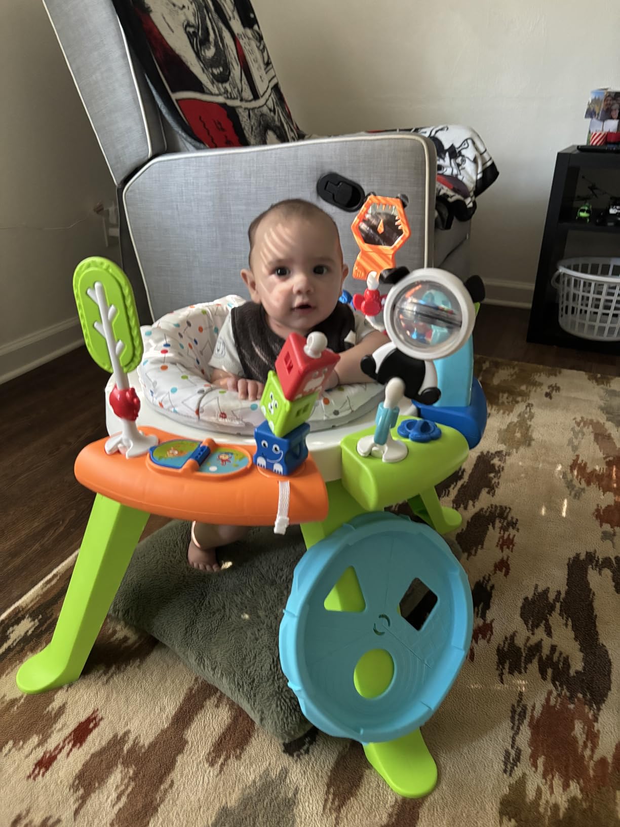 Fisher-Price Baby to Toddler Toy 3-in-1 Spin & Sort Activity Center and Play Table with 10+ Activities, Happy Dots customer photo 1