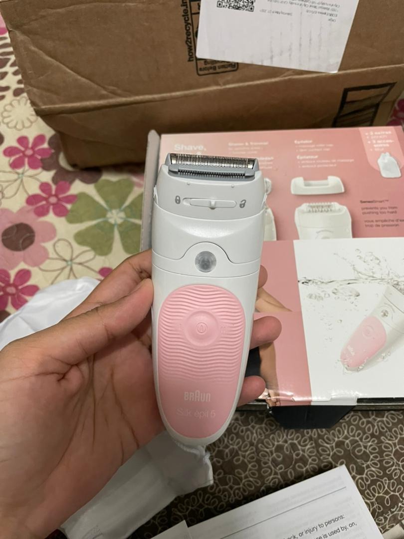 Braun Epilator Silk-épil 5 5-620, Hair Removal Device, Epilator for Women, Shaver & Trimmer, Cordless, Rechargeable, Wet & Dry, 6 Piece Set customer photo 2