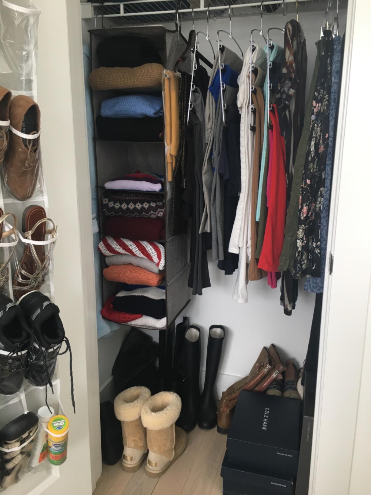 StorageWorks Hanging Closet Organizer for Small Closets, 5 Shelf customer photo 2
