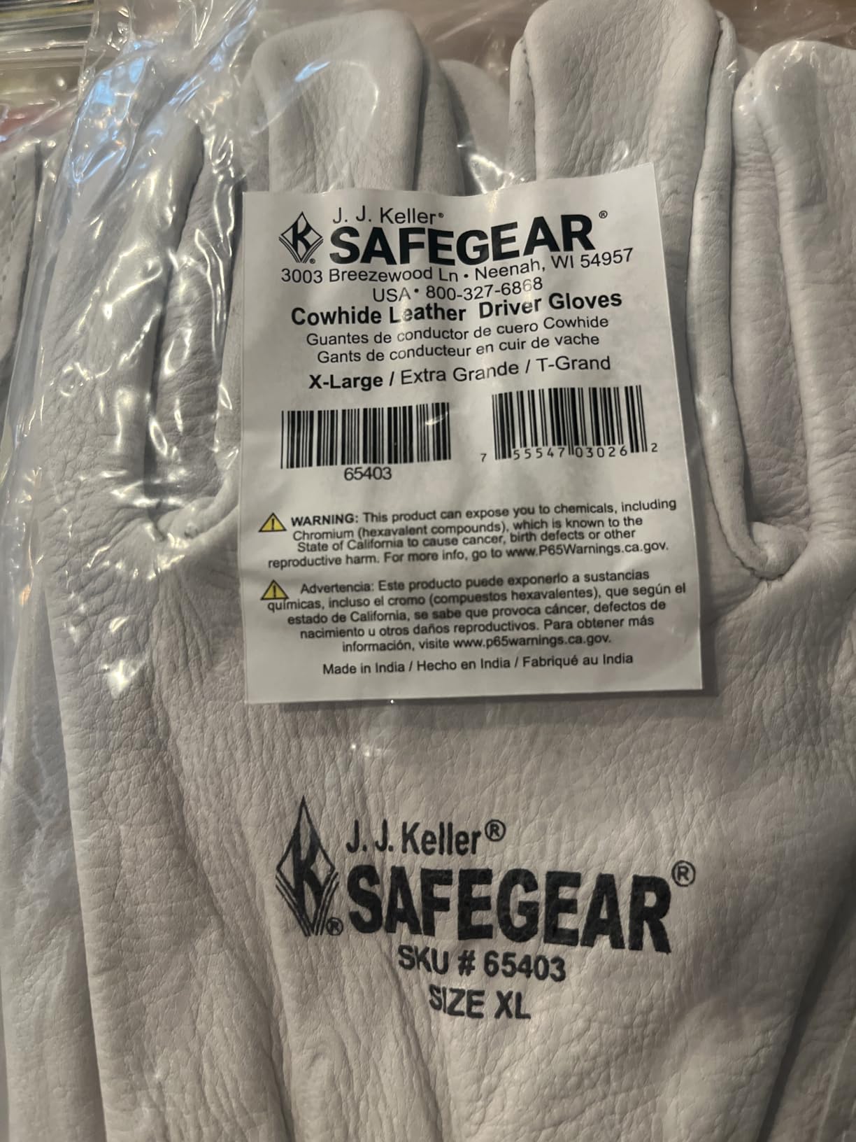 SAFEGEAR Cowhide Leather Work Gloves with Keystone Thumb customer photo 1