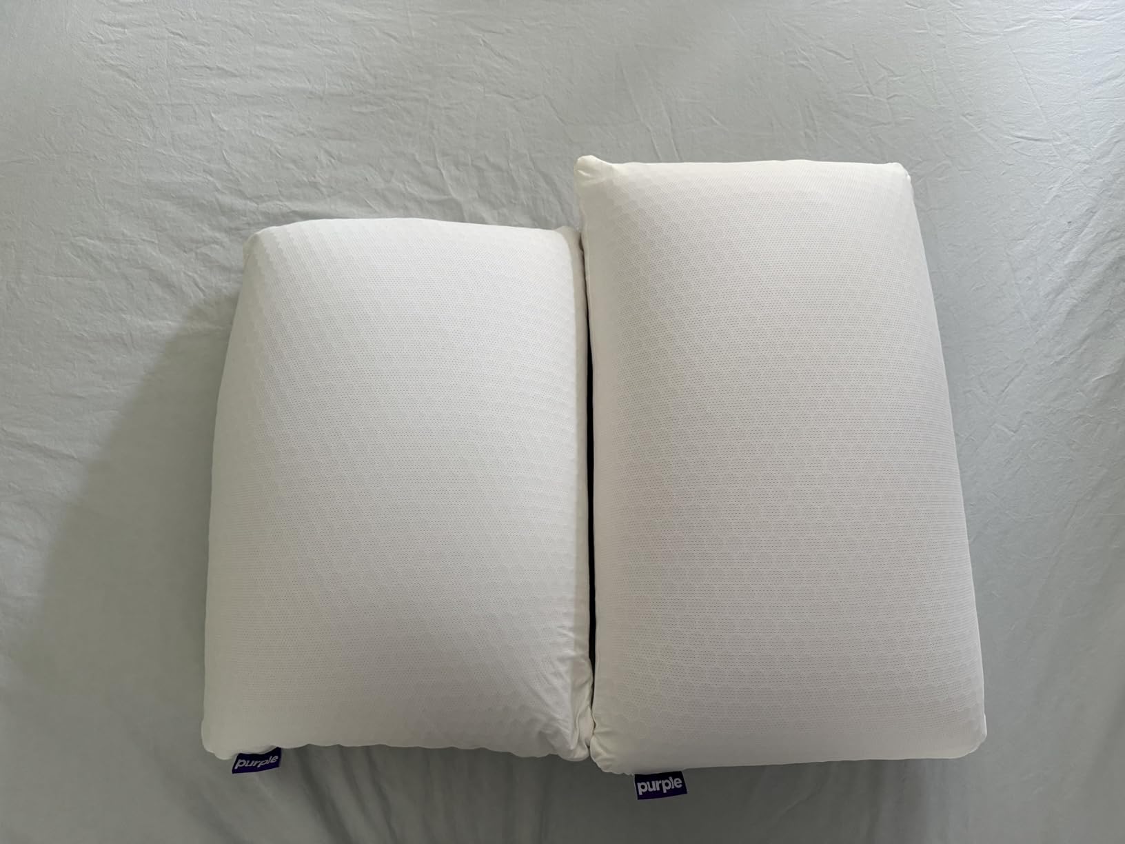 Purple Harmony Pillow - Medium Loft, Standard Size, Cooling Gel Neck Pillow | Side Sleeper Pillow, Weightless Medium Feel, GelFlex Grid and Talalay Latex Foam for Pressure-Relieving Support customer photo 2