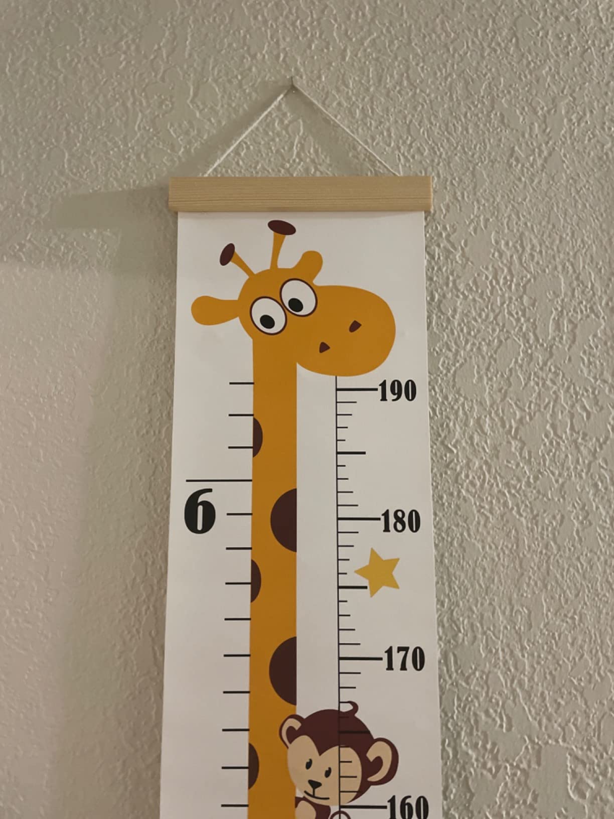 Growth Chart,Kids Canvas Height Ruler,Removable Wall Decor customer photo 1