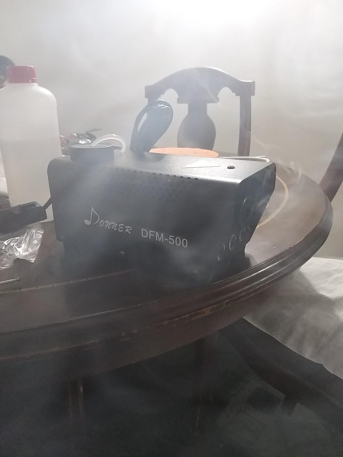 Donner Fog Machine with 13 Colors, 500W 2000CFM Party Smoke Machine with RGB LED Light, Indicate Light with 2 Wireless Remote Controls, Manual Spray Fog, for Halloween Festival Wedding Indoor Use customer photo 2