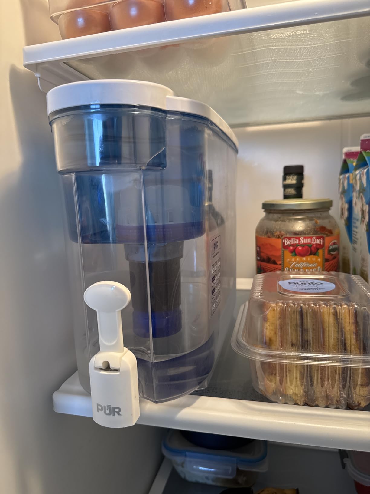 PUR 30-Cup Countertop Water Filter Dispenser, White/Blue, DS1800Z | 2-in-1 filtration, includes cartridge, lasts 40 gallons or 2 months, dishwasher safe customer photo 2
