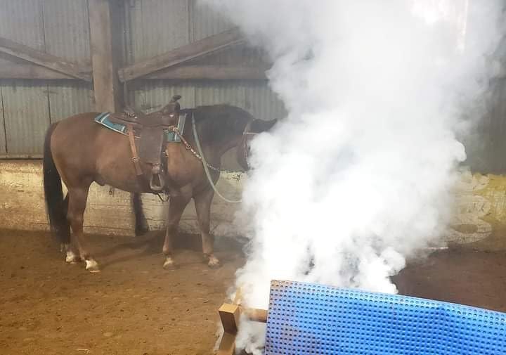 VIRFUN Fog Machine, Smoke Machine with Remote Control for Halloween, Party customer photo 1