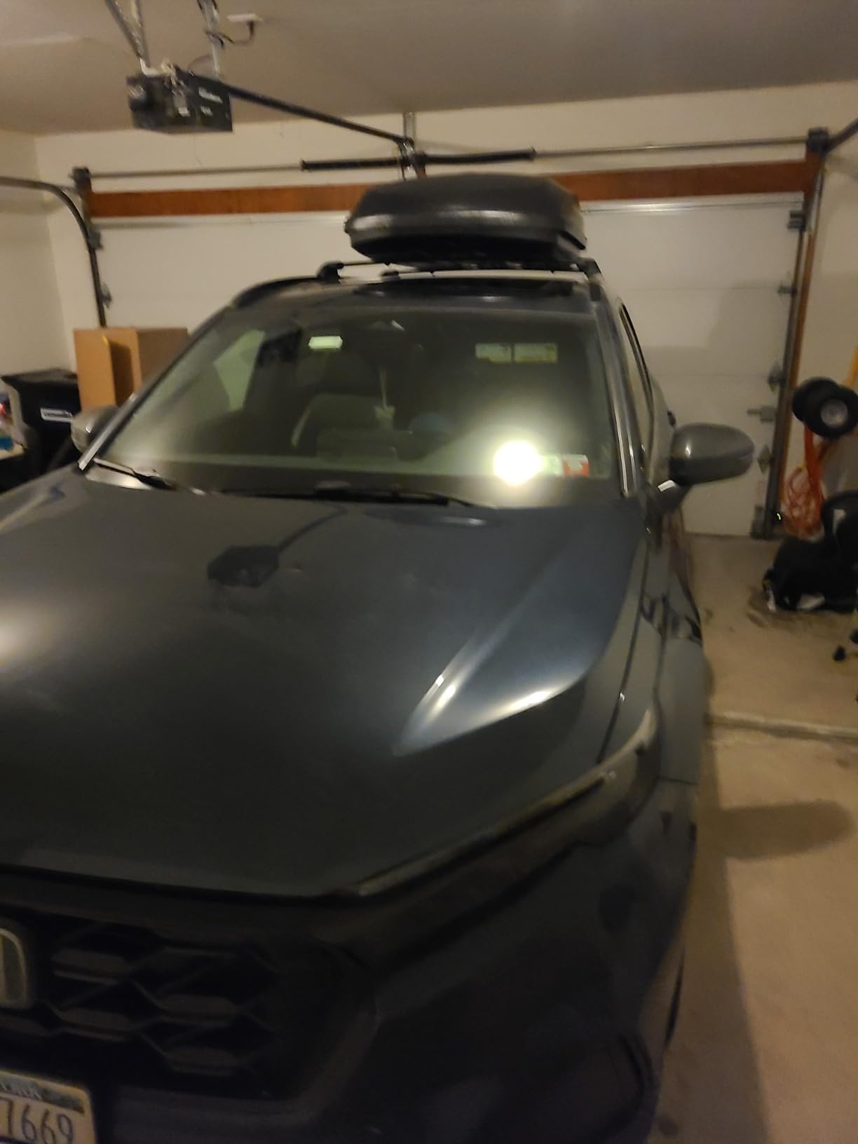 Auto Dynasty Hard Shell Roof Top Mount Cargo Carrier Travel Luggage Box customer photo 1